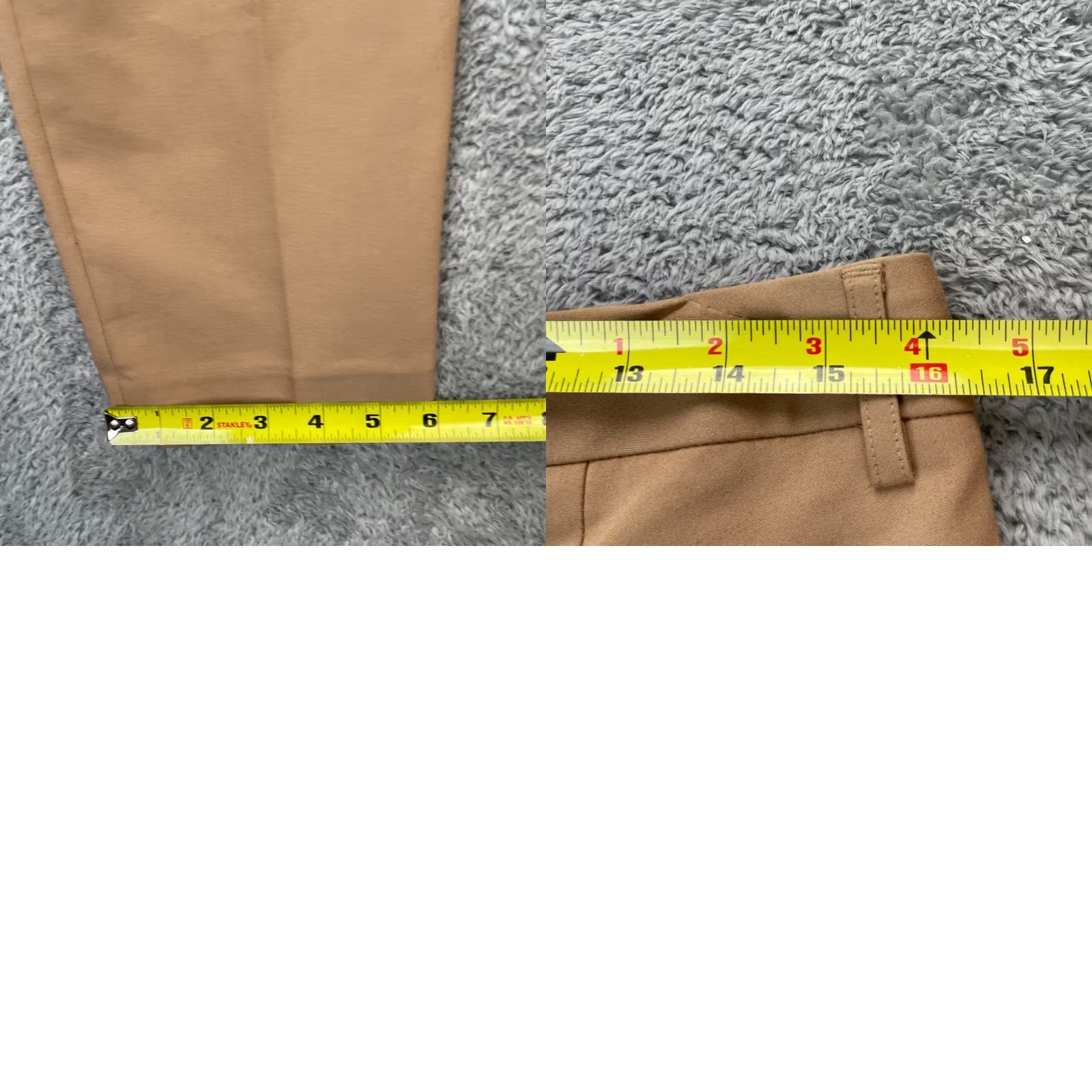 Express Express Pants Womens 8R Brown Editor Ankle Straight Leg Cotton Stretch Business Size 30" / US 8 / IT 44 - 9 Thumbnail