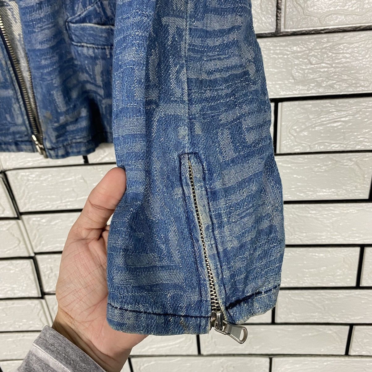 Japanese Brand Luchile Cropped Denim Zipper Jacket Biker Issey Miyake Size US M / EU 48-50 / 2 - 16 Thumbnail