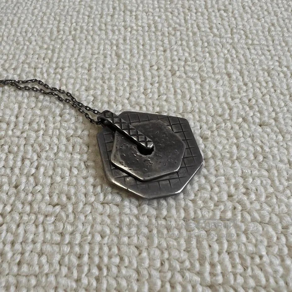 Bottega Veneta 925 Silver Pandent Necklace.