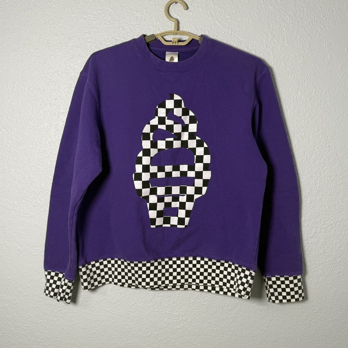 Icecream Billionaire Boys Club Icecream Checkered Sweatshirt Purple Size US L / EU 52-54 / 3 - 1 Thumbnail