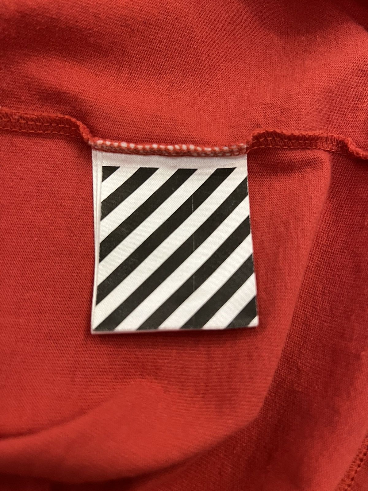 Off-White Off White Brushed Diagonal Tee Red Size US L / EU 52-54 / 3 - 9 Thumbnail