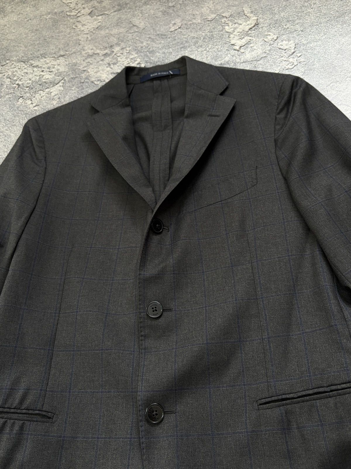 Boggi Boggi Milano x Reda Super 110s Grey Plaid Blazer 48 Size 38R - 12 Thumbnail