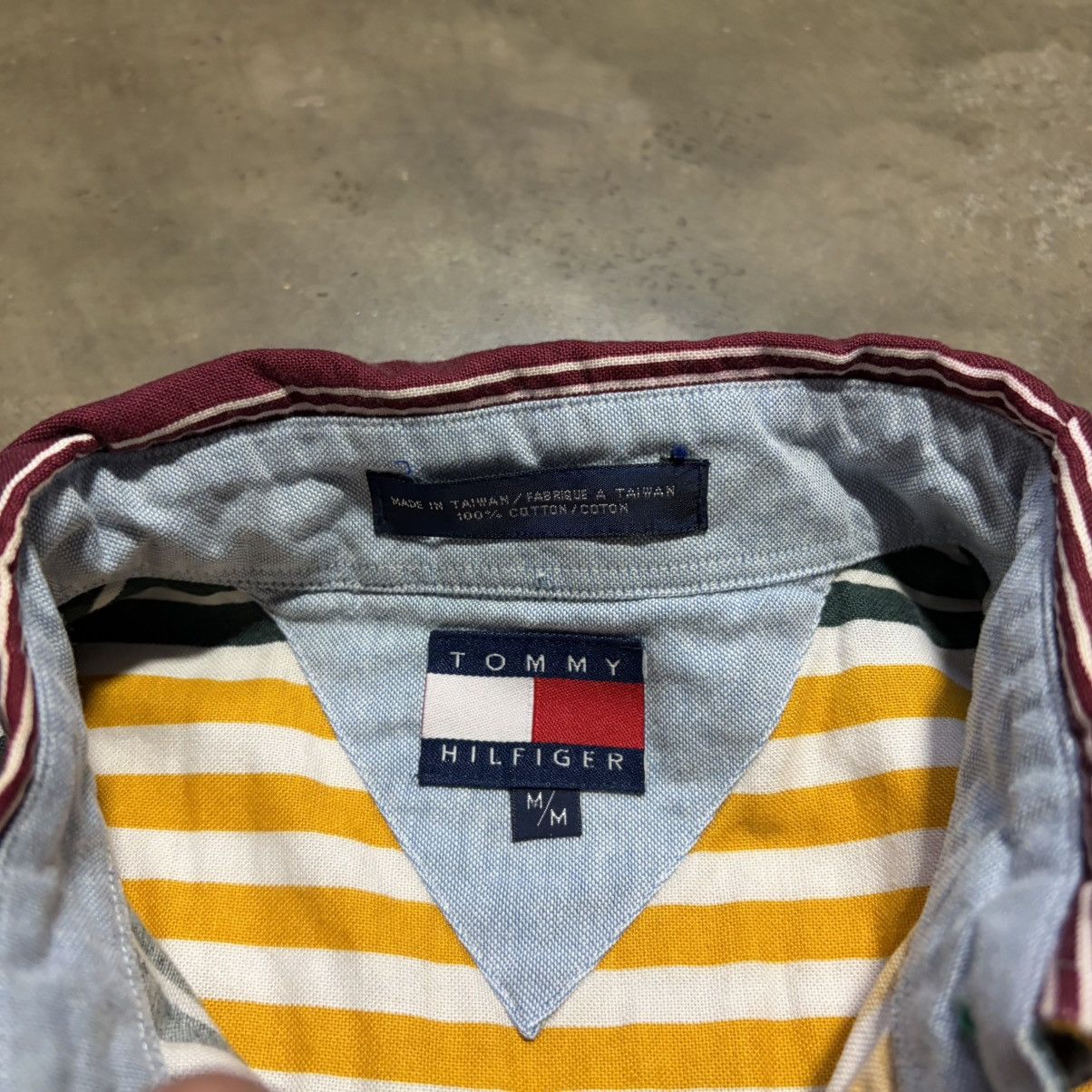 Tommy Hilfiger Vintage Tommy Hilfiger Striped Button Up Shirt Short Sleeve Size US M / EU 48-50 / 2 - 9 Thumbnail