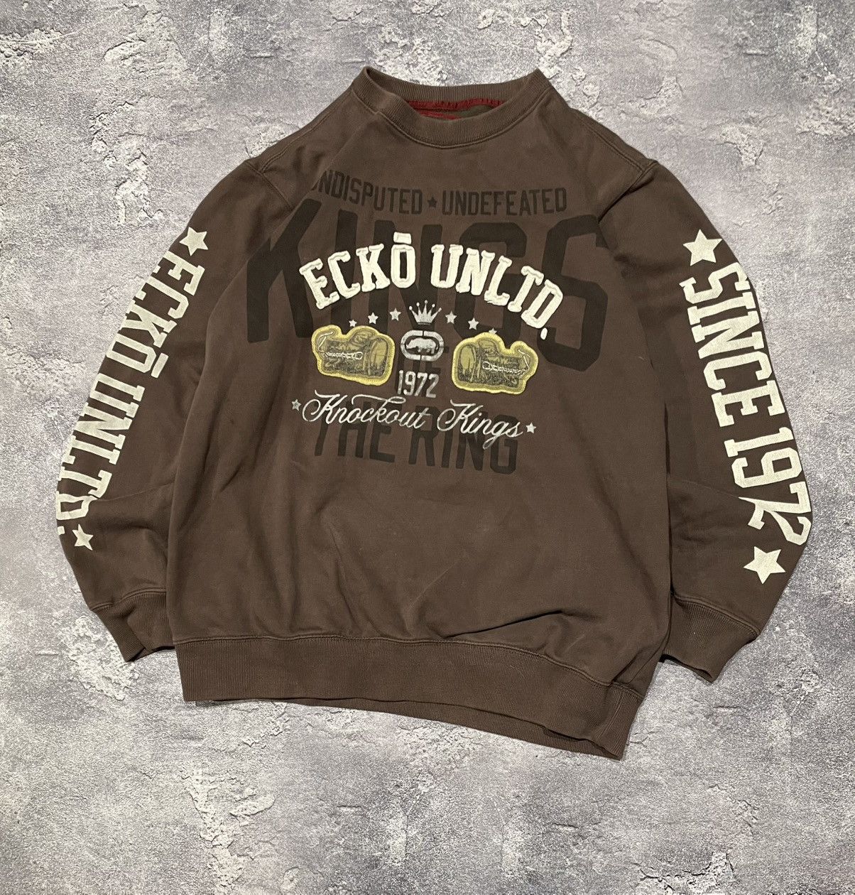 Ecko Unltd. × Vintage Vintage Ecko Unltd Y2K Sweatshirt Skate Boxy Fit Size US L / EU 52-54 / 3 - 1 Thumbnail