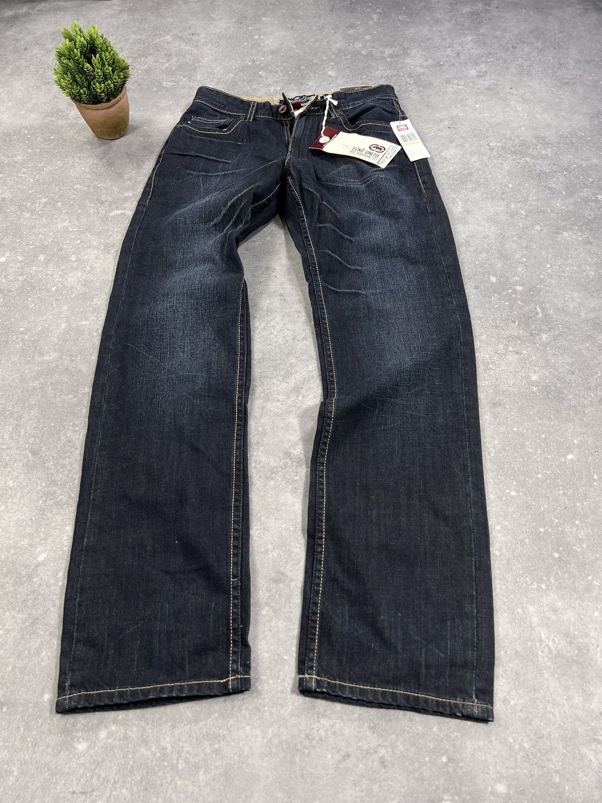 Ecko Unltd. × Vintage Vintage Y2k Ecko Unltd. Loose Fit Denim Pants 00s Grunge Size US 30 / EU 46 - 2 Thumbnail