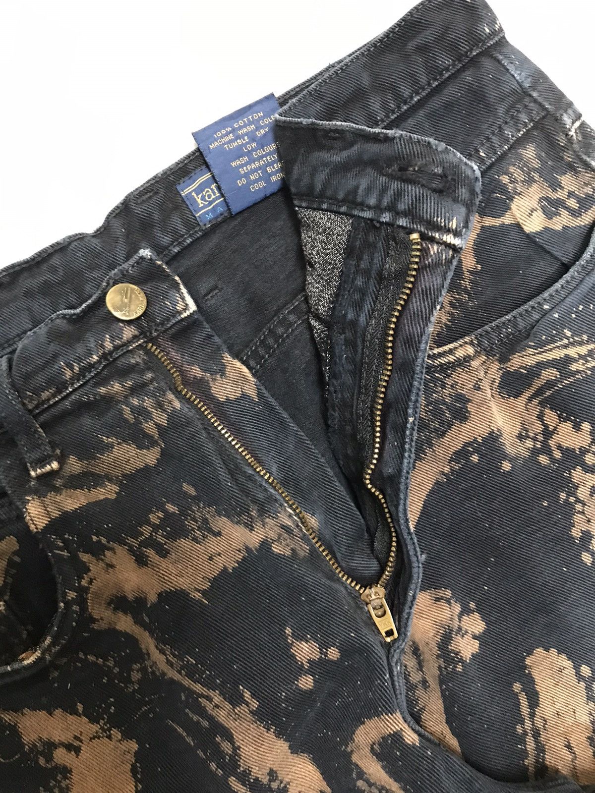 Karl Kani Vintage Karl Kani bleached splatter carpenter denim Size US 32 / EU 48 - 5 Thumbnail