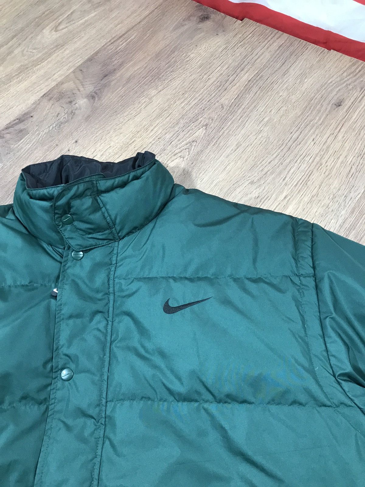 Nike × Vintage Very Rare Vintage Nike Big Swoosh Down Puffer Jacket 90s Size US M / EU 48-50 / 2 - 4 Thumbnail