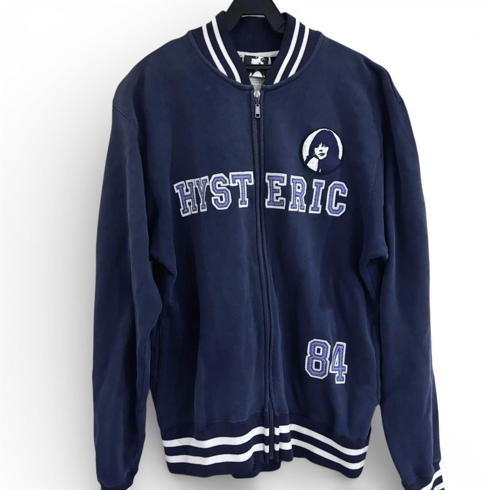 Hysteric Glamour Hysteric - Varsity Jacket Navy Blue Size US M / EU 48-50 / 2 - 2 Thumbnail