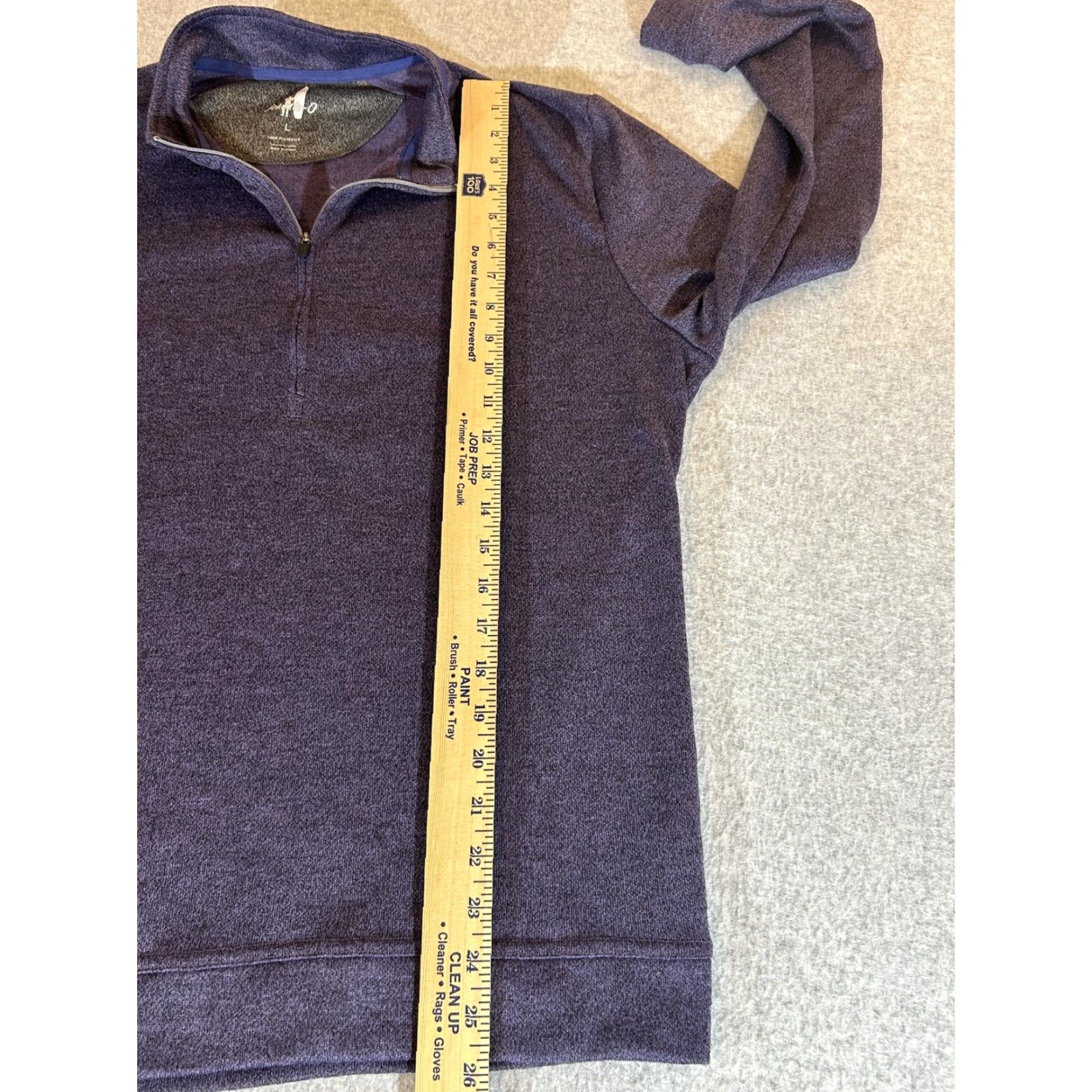 johnnie-O Johnnie-O Pullover Men L 1/4 Zip Performance Reflex Golf Purple Mock Neck Raglan Sleeve Size US L / EU 52-54 / 3 - 4 Thumbnail