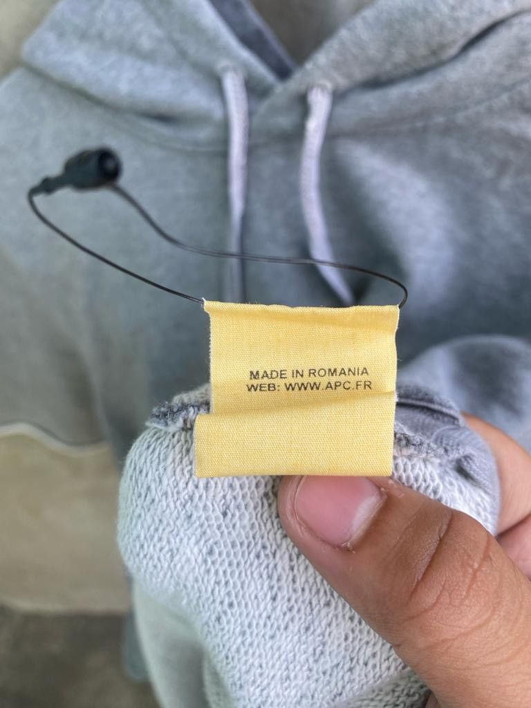 A.P.C. × Kanye West 2014 Grey Hooded Shirt Size US XS / EU 42 / 0 - 12 Thumbnail