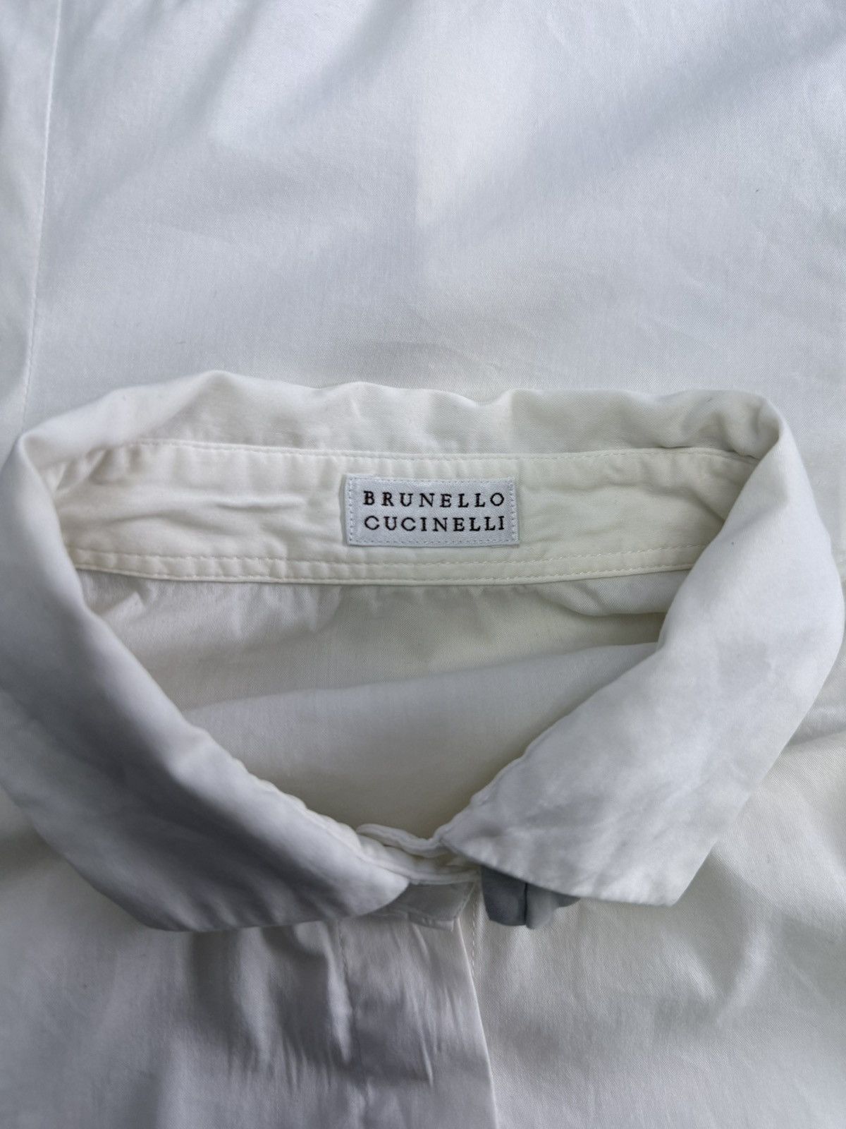 Brunello Cucinelli Brunello Cucinelli Botton Up Shirt Blouse Women’s White Size M / US 6-8 / IT 42-44 - 10 Thumbnail