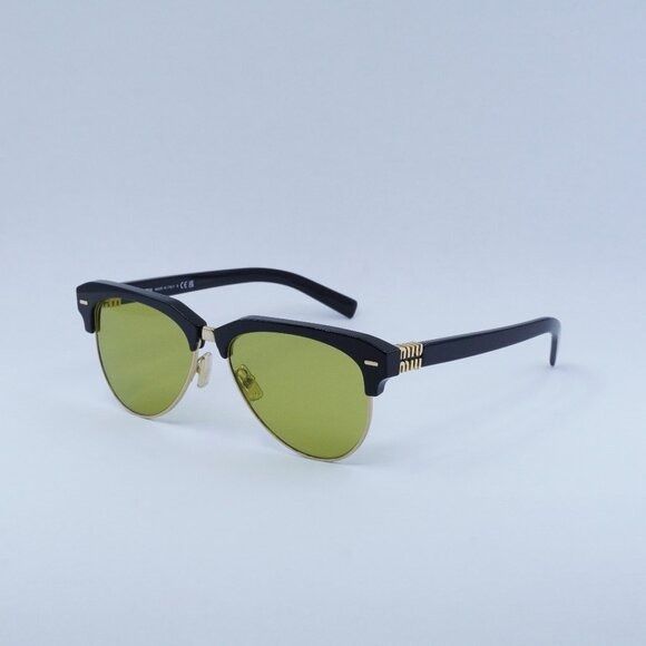 Miu Miu Miu Miu MU09ZS 1AB07O Sunglasses Black Aviator Frame Size ONE SIZE - 1 Thumbnail