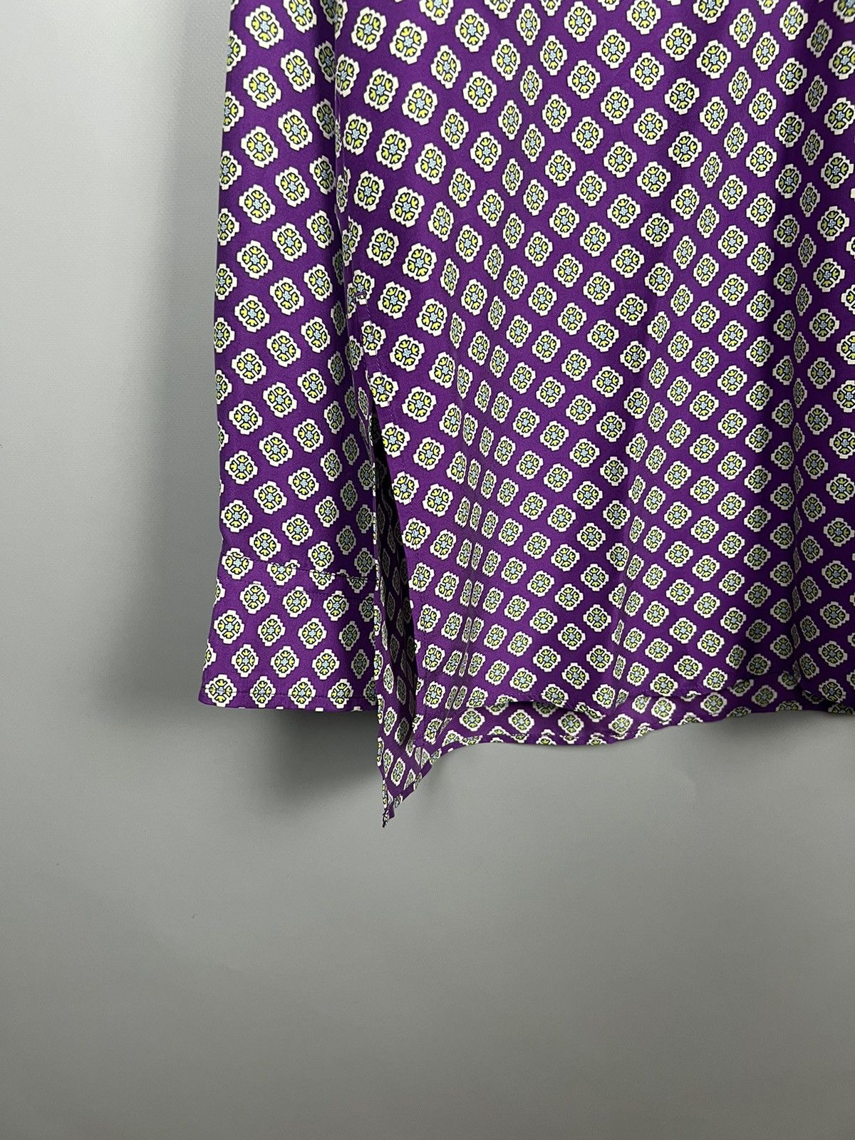 Ralph Lauren Purple Label Ralph Lauren silk Shirt geometric print Rare Size M / US 6-8 / IT 42-44 - 3 Thumbnail
