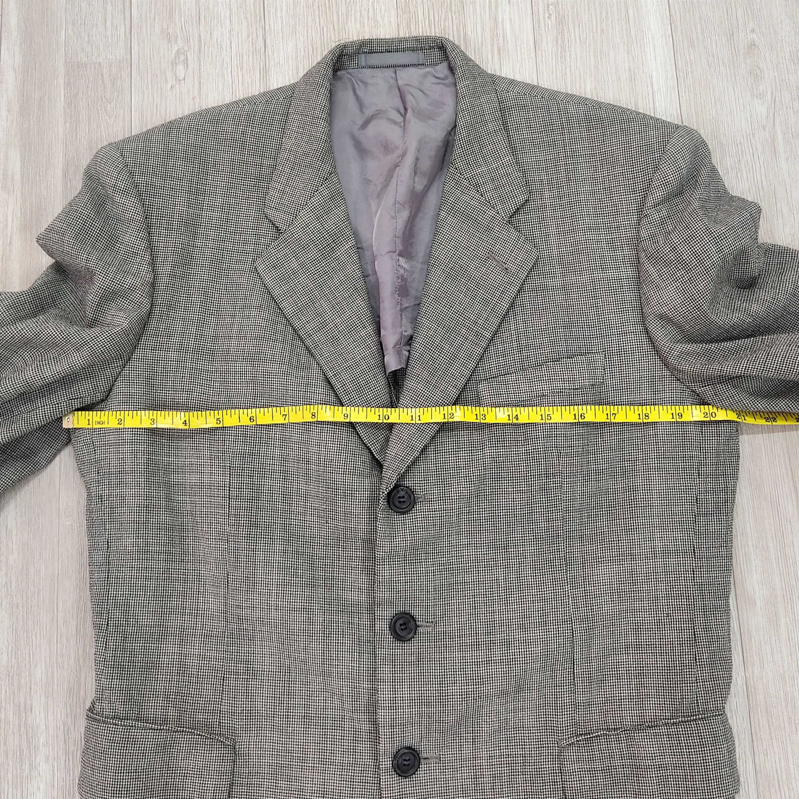 Issey Miyake × Vintage IM MIYAKE Studio Design Checkered Wool Blazer Coat Size US M / EU 48-50 / 2 - 16 Thumbnail