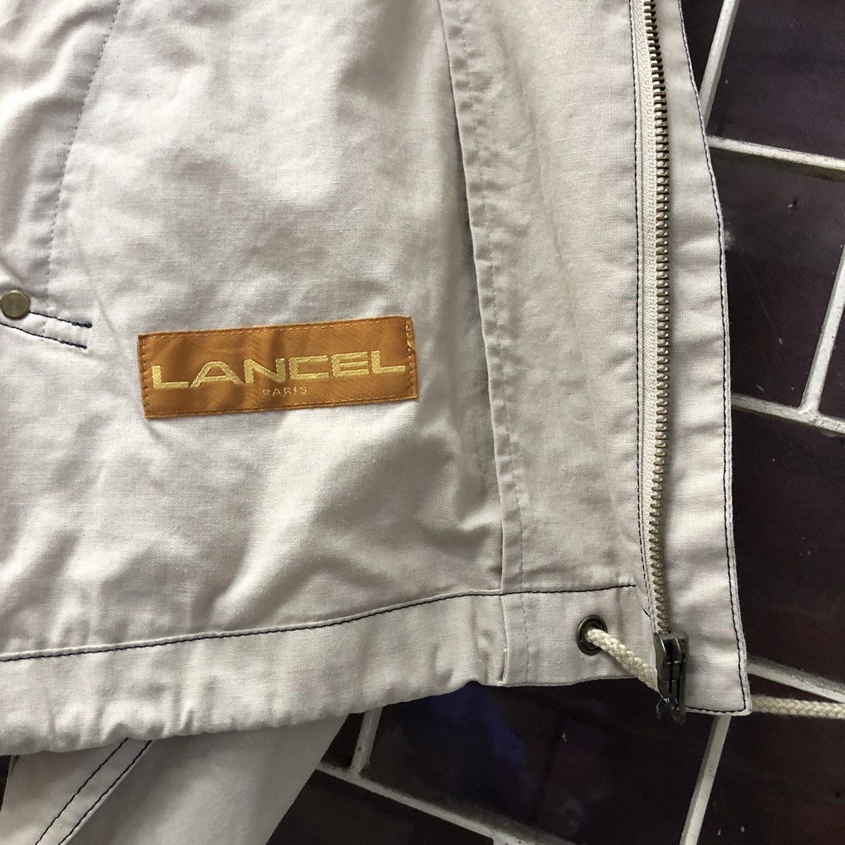 Vintage Vintage LANCER PARIS Zip Up Bomber Jacket Size US L / EU 52-54 / 3 - 17 Thumbnail