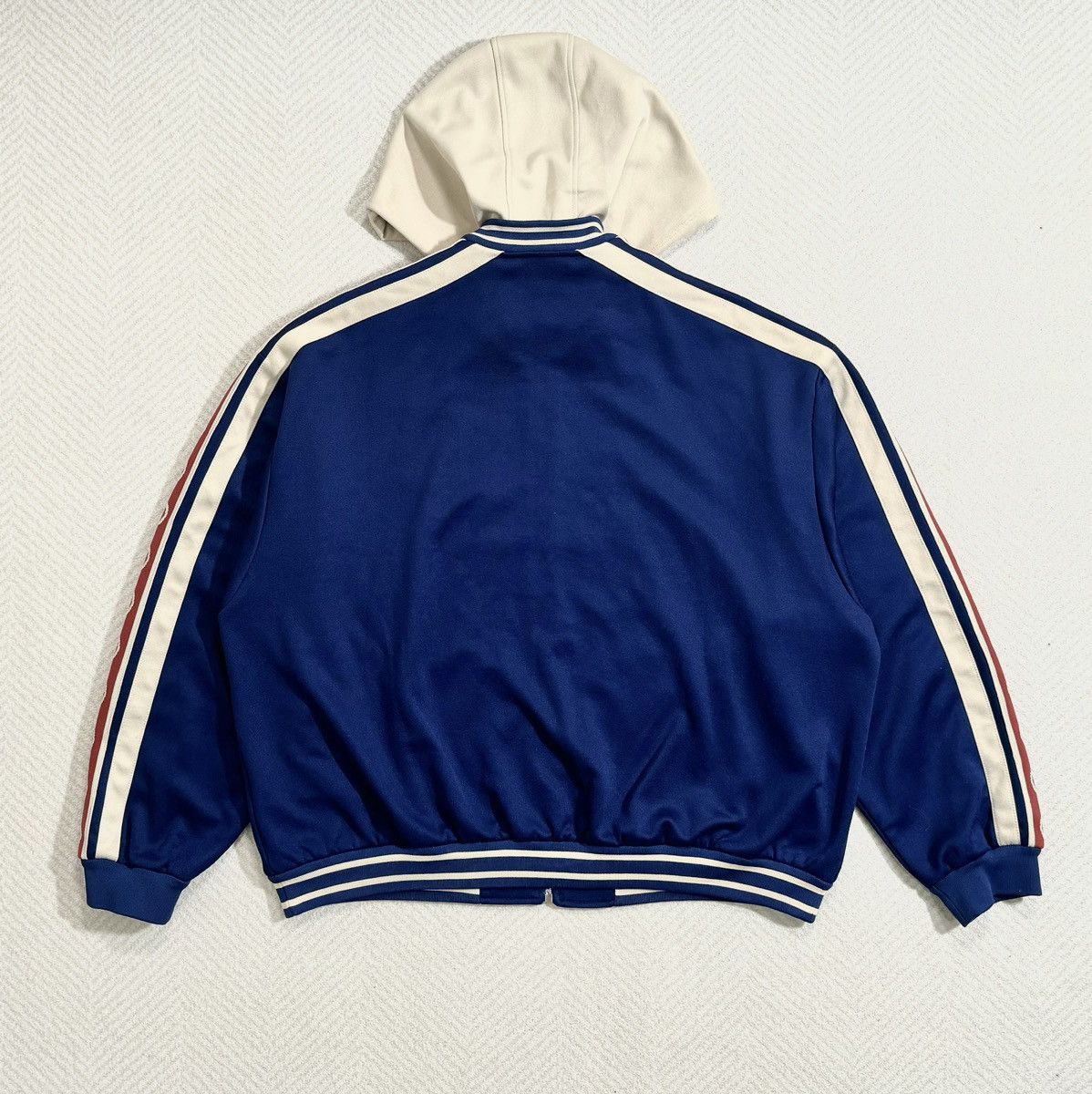 Gucci Gucci Logo Tape Hooded Cotton Blend Bomber Size US L / EU 52-54 / 3 - 9 Thumbnail