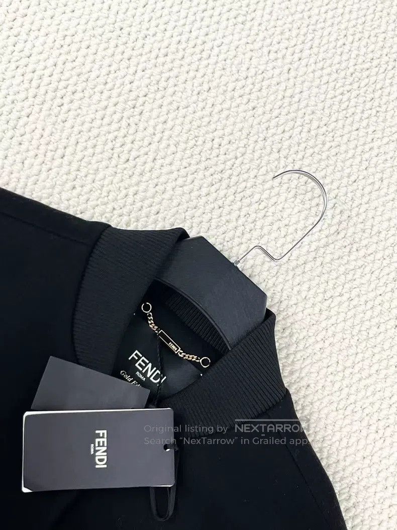 Fendi Fendi Black Rhinestone Furry Little Monster Wool Leather B Size XS / US 0-2 / IT 36-38 - 3 Thumbnail