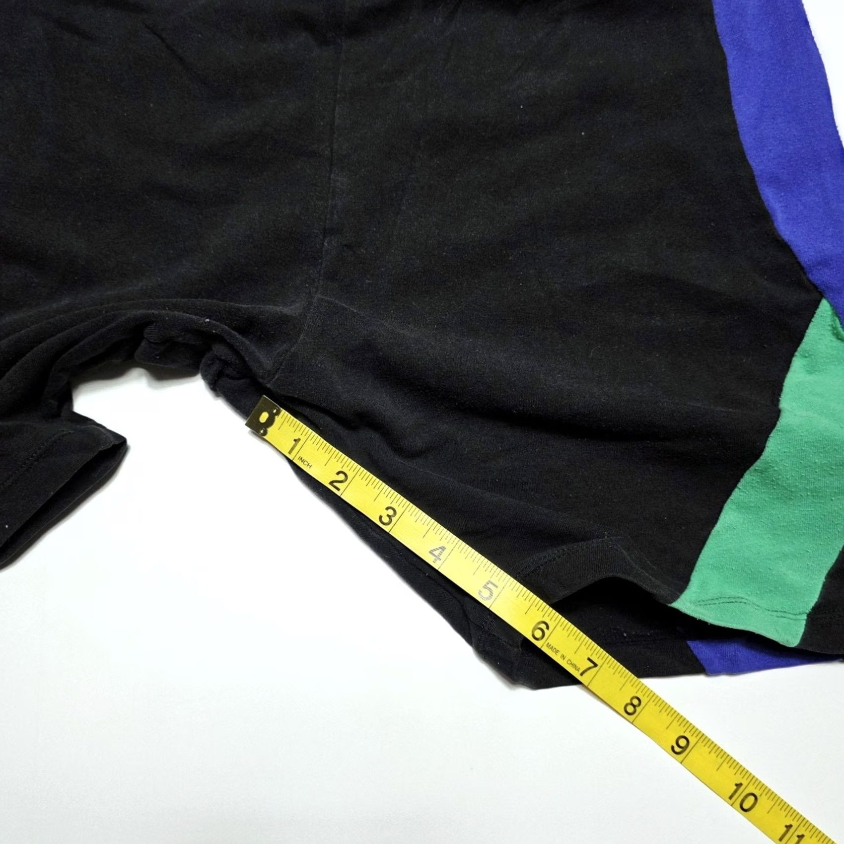 Spalding VINTAGE Spalding Women’s Biker Gym Athletic Shorts Black Green Purple Retro 80s/90s 2XL Women’s Athletic Shorts Elastic Waist Biker Theme Mens? Size 40" / US 18 - 6 Thumbnail