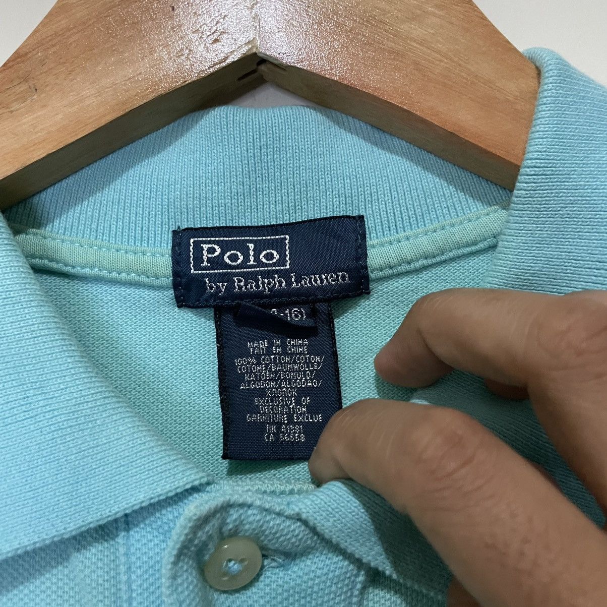 Polo Ralph Lauren Polo Ralph Lauren Mint Collar Tee Size US S / EU 44-46 / 1 - 6 Thumbnail