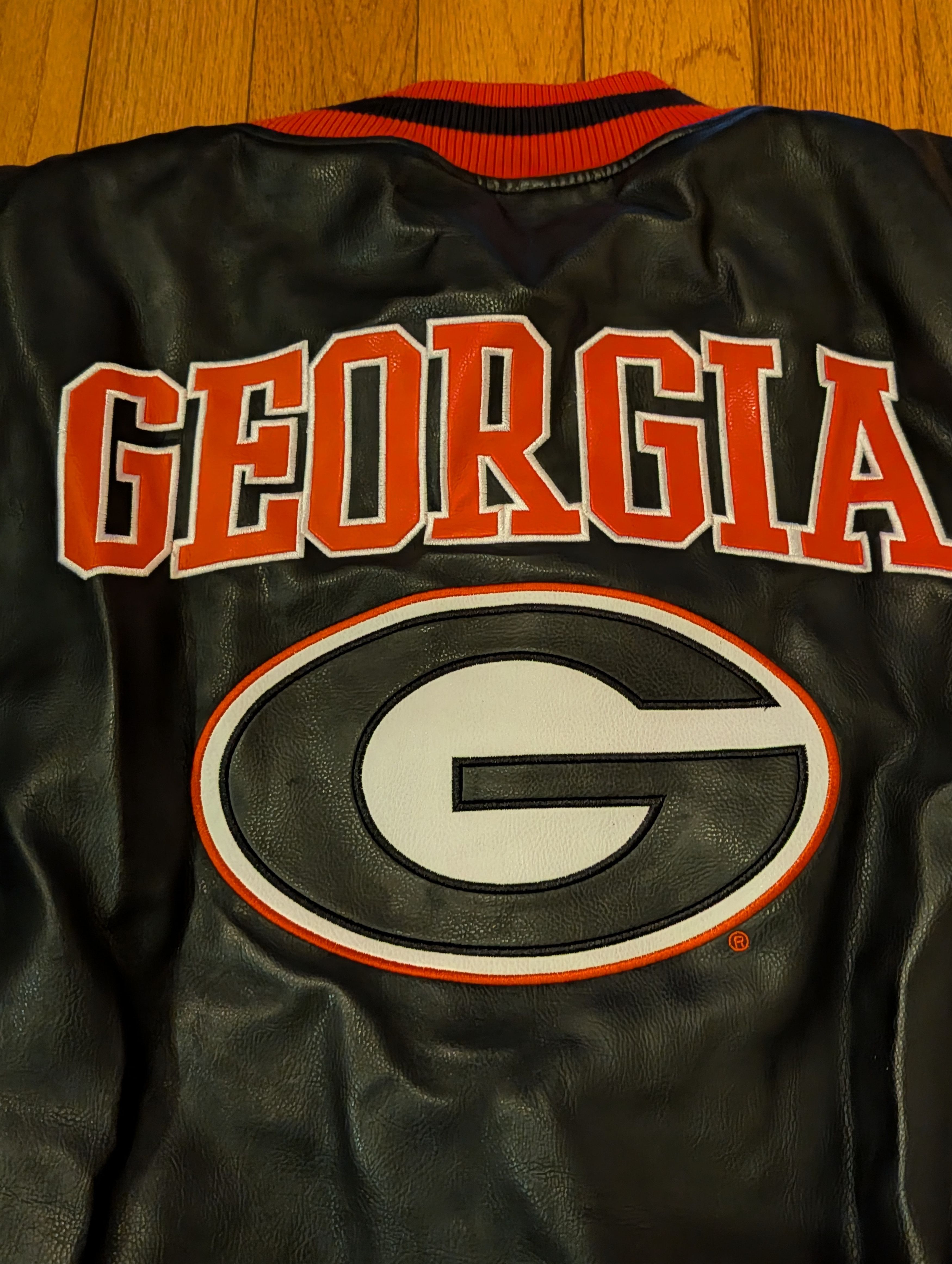 NCAA NWT Georgia Bulldogs Varsity Bomber Jacket NCAA Big & Tall Size US XXL / EU 58 / 5 - 2 Thumbnail