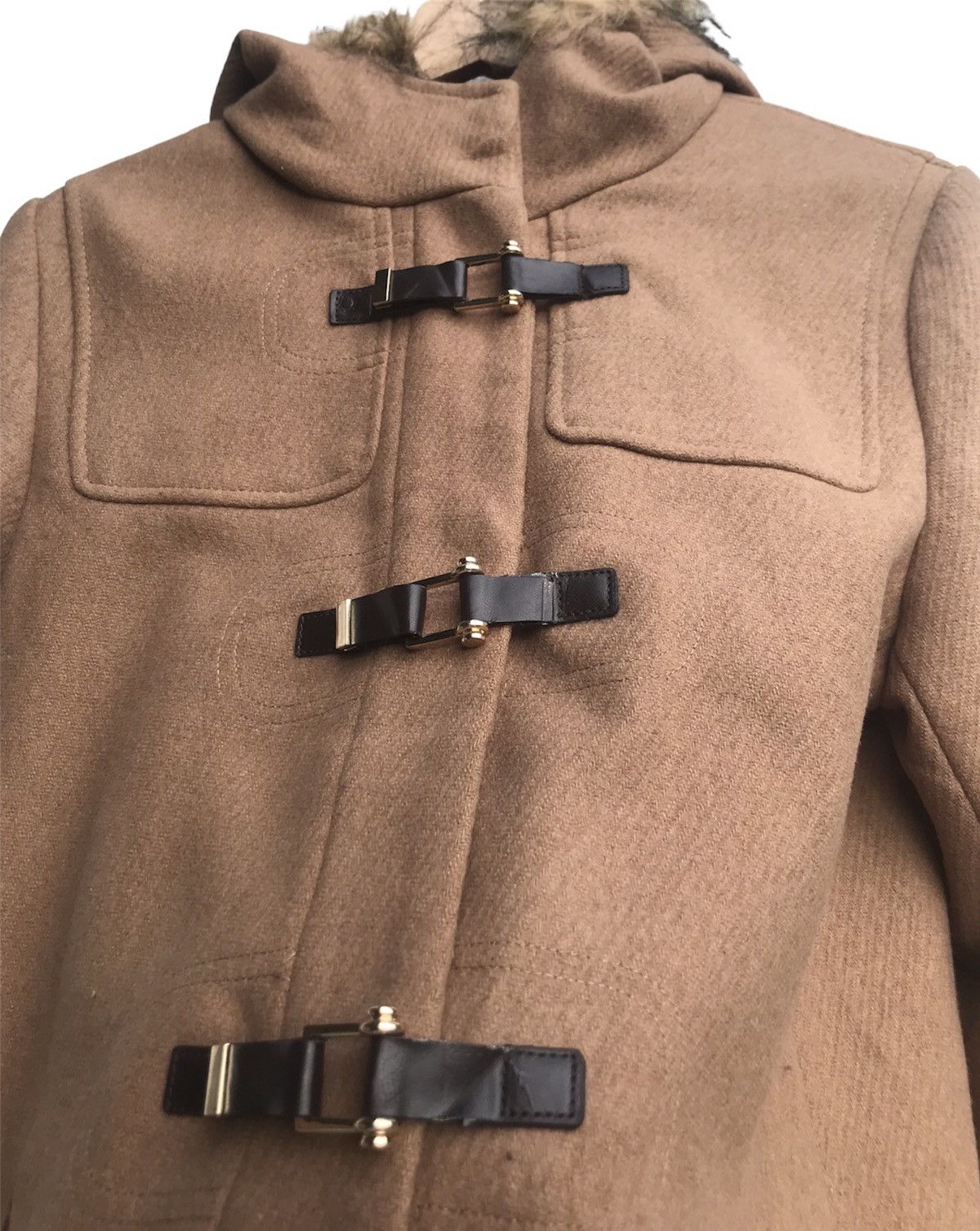 Cole Haan Cole Haan Wool Duffle Coat Size L / US 10 / IT 46 - 8 Thumbnail