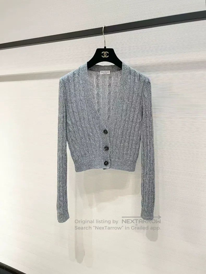 Brunello Cucinelli Lace knit sweater