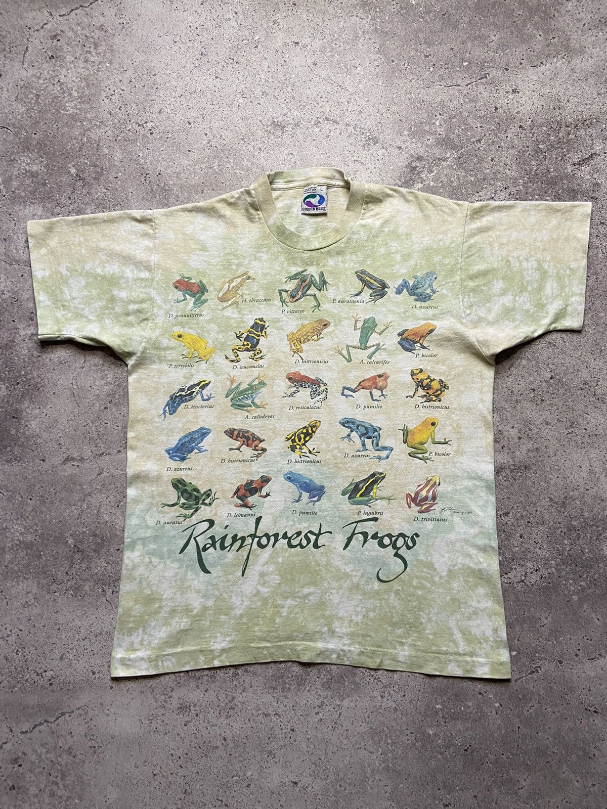 Liquid Blue Liquid Blue 1993 Rainforest Frogs USA Tee Size US L / EU 52-54 / 3 - 1 Thumbnail