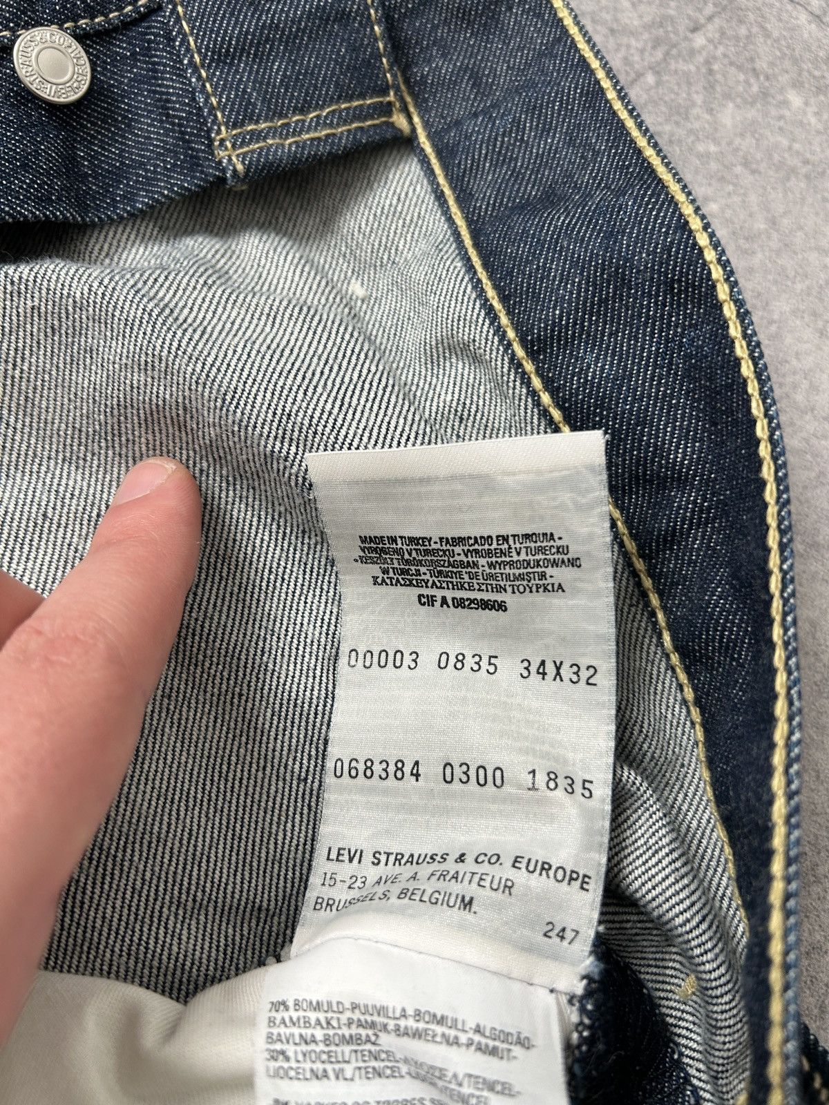 Levi's Levis engineered x hand made custom jeans mens blue Size US 34 / EU 50 - 9 Thumbnail