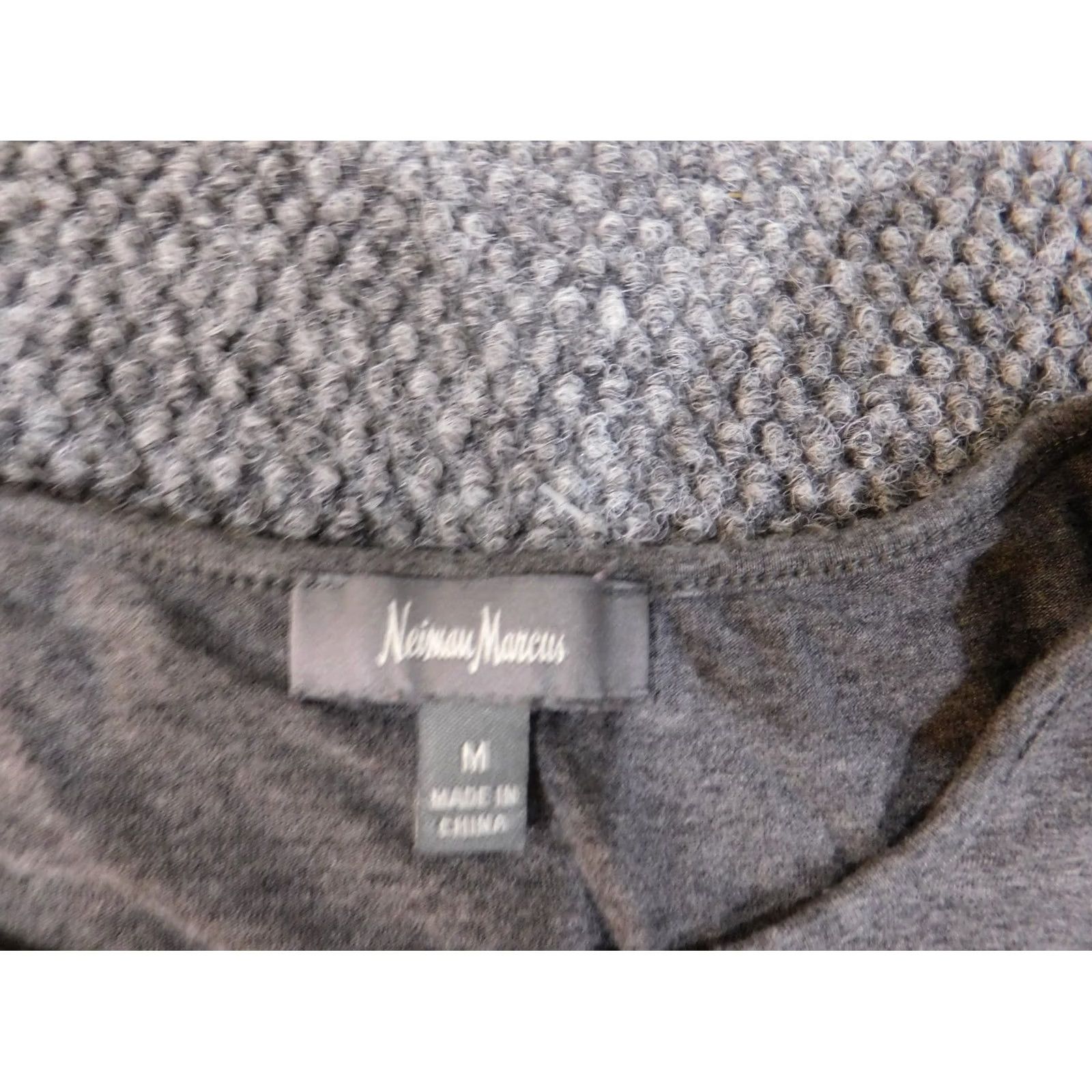 Neiman Marcus Neiman Marcus Dress M Gray Stretch A-Line Viscose Dolman Sleeve Casual Womens Size M / US 6-8 / IT 42-44 - 5 Thumbnail