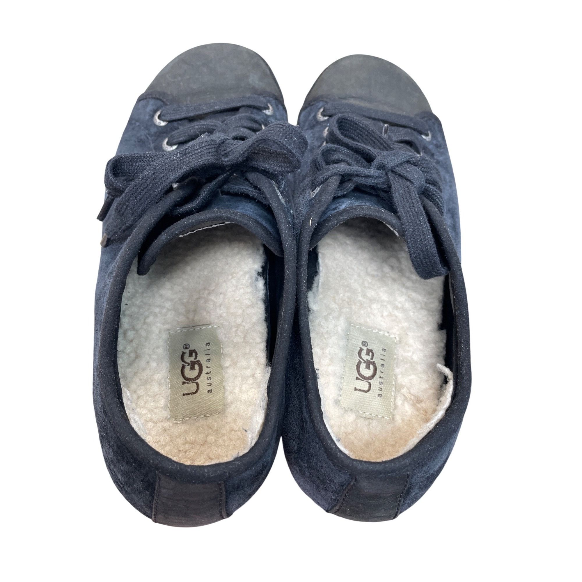 Ugg Ugg Australia wms black suede sherling lace casual shoes sz Size US 8 / IT 38 - 10 Thumbnail