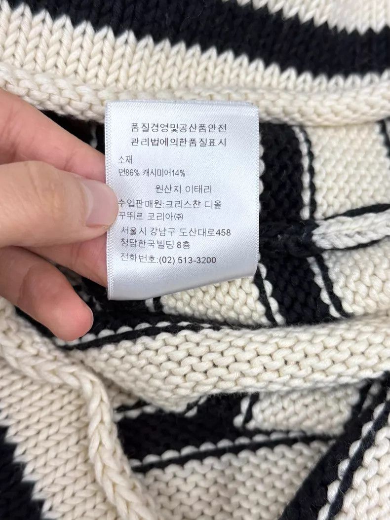 Dior Dior Side button black and white striped sweater Size XS / US 0-2 / IT 36-38 - 7 Thumbnail