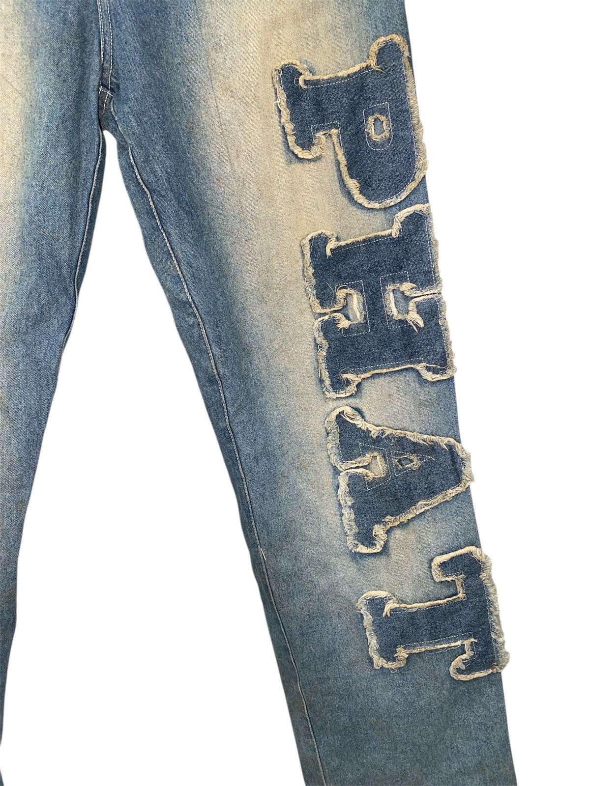 Phat Farm Y2k Phat Farm baggy spellout denim pants Size US 36 / EU 52 - 4 Thumbnail