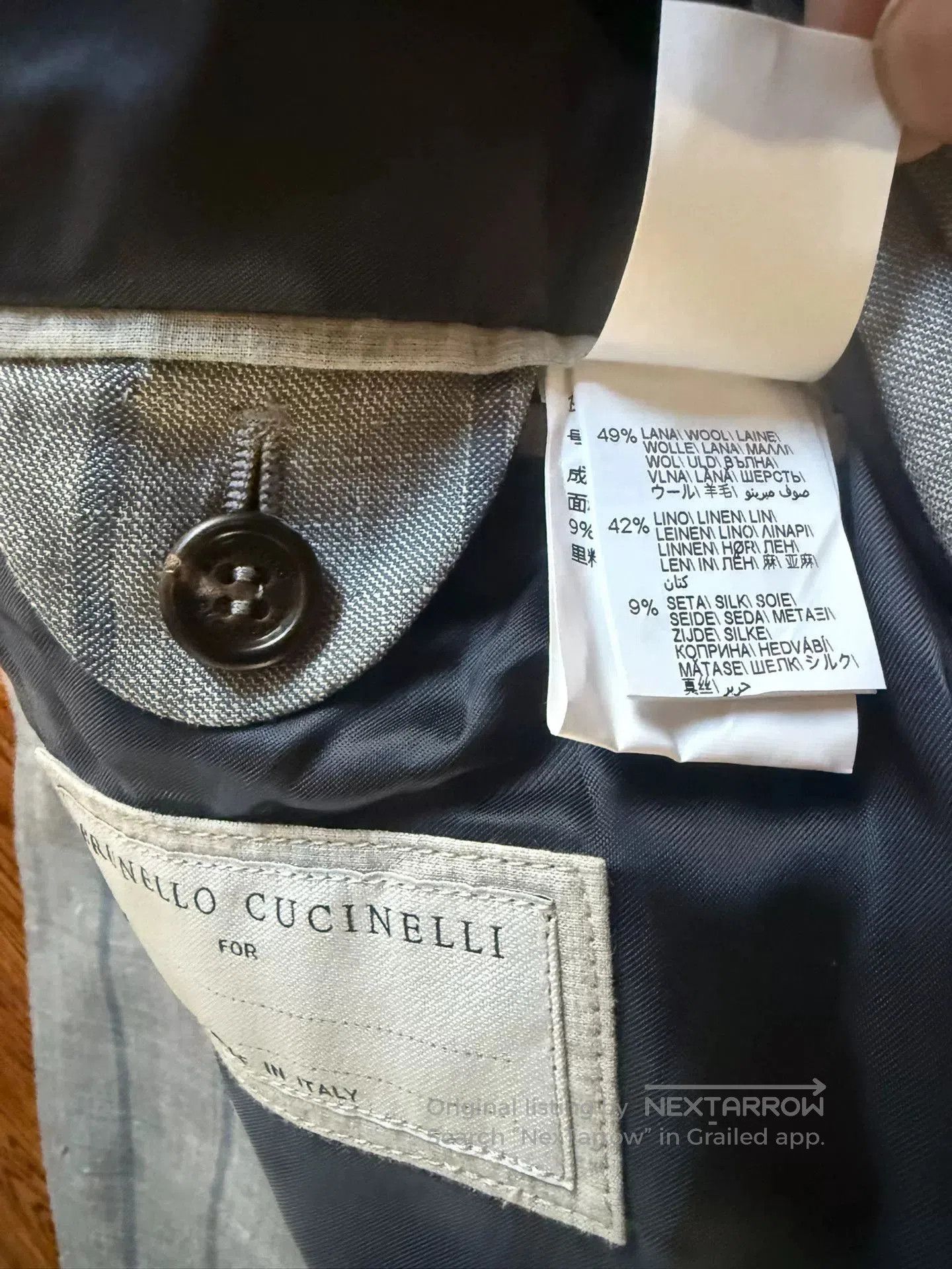 Brunello Cucinelli Brunello Cucinelli Men's Suit Set. Size US S / EU 44-46 / 1 - 7 Thumbnail