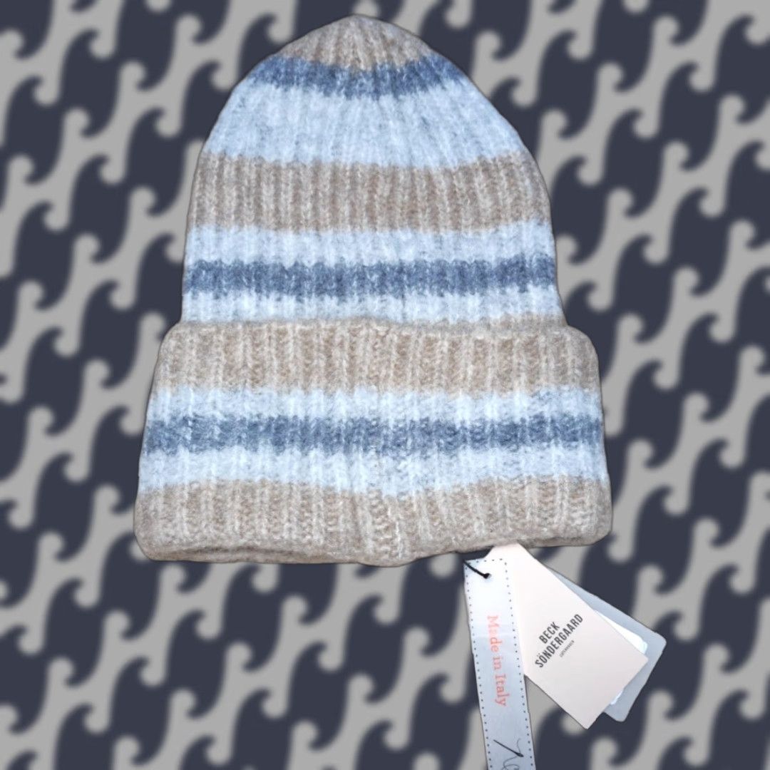 Vintage Beck Sondergaard Alpaca Wool Blend Womens Beanie Hat One Size Striped Size ONE SIZE - 1 Thumbnail
