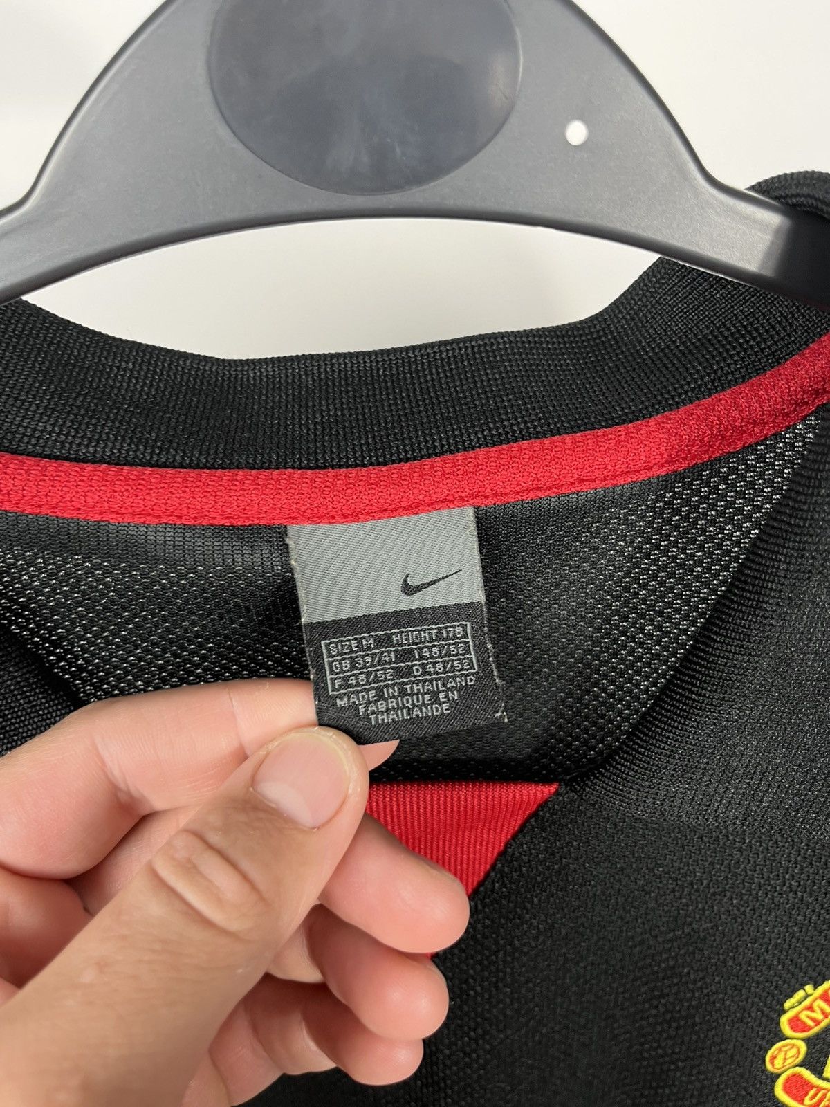 Nike Vintage Nike Manchester United Black Polo Jersey Size M Size US M / EU 48-50 / 2 - 4 Thumbnail
