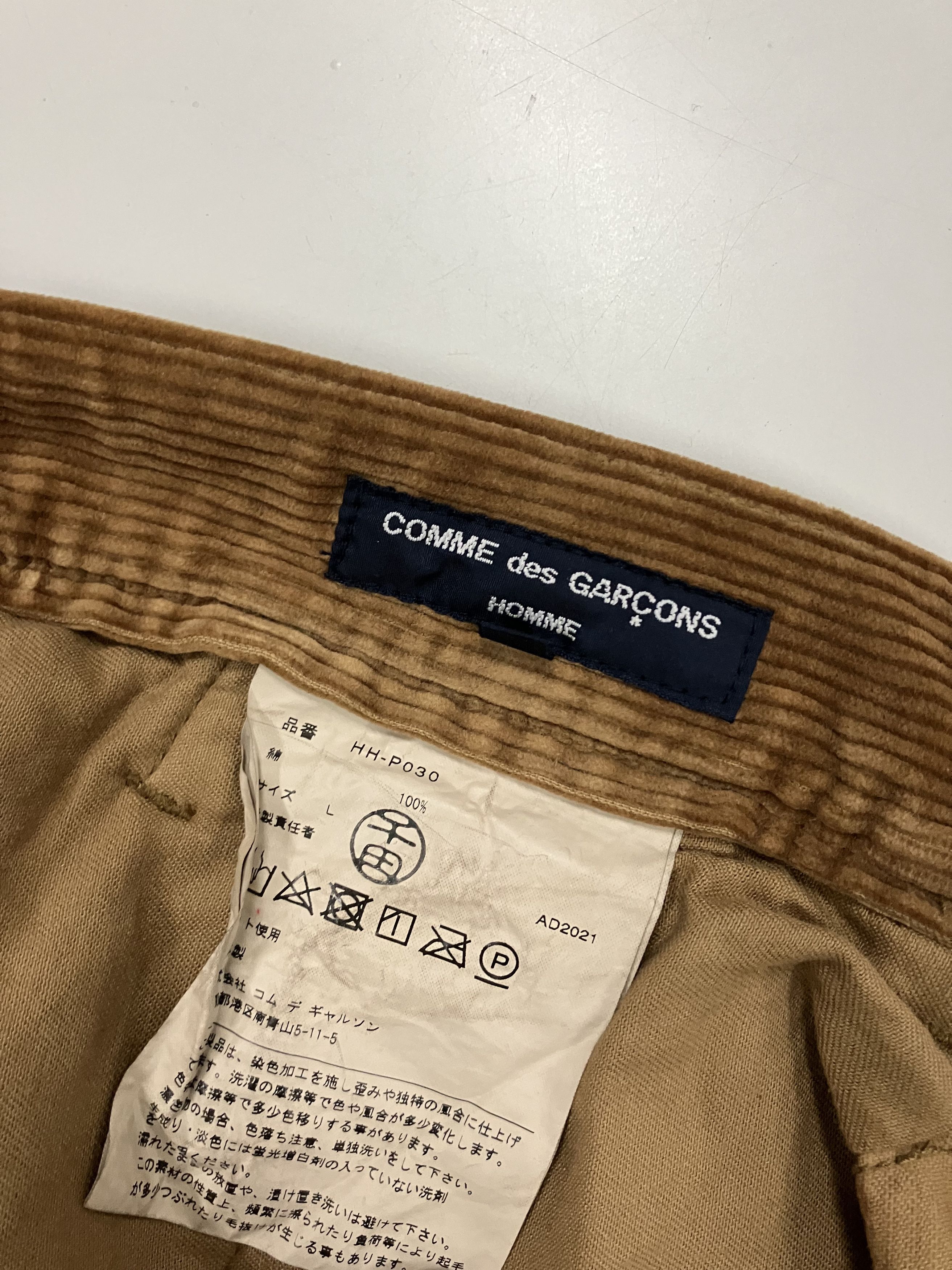 Comme des Garcons Homme COMME des GARÇONS HOMME / HH-P030 / Size L / Corduroy Pants Size US 35 - 3 Thumbnail