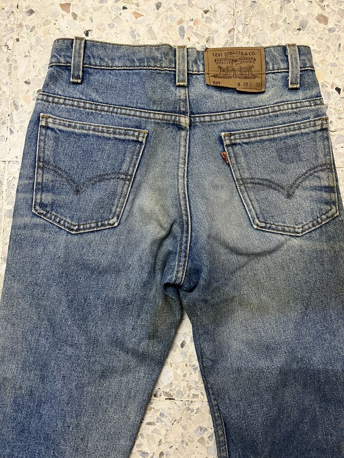 Levi's Vintage 90s Levi’s 517 distressed denim bootcut Size US 28 / EU 44 - 3 Thumbnail