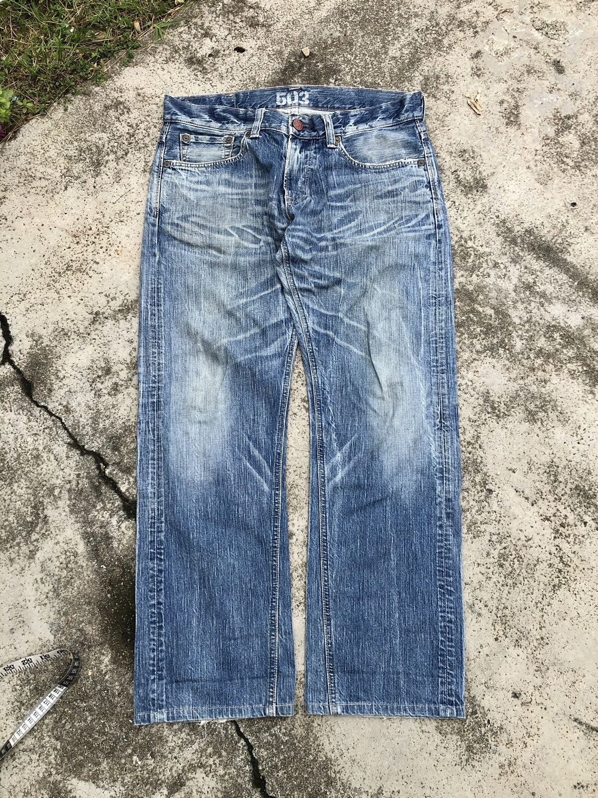 Edwin VINTAGE EDWIN 503 WASHED BLUE DENIM Size US 36 / EU 52 - 1 Thumbnail
