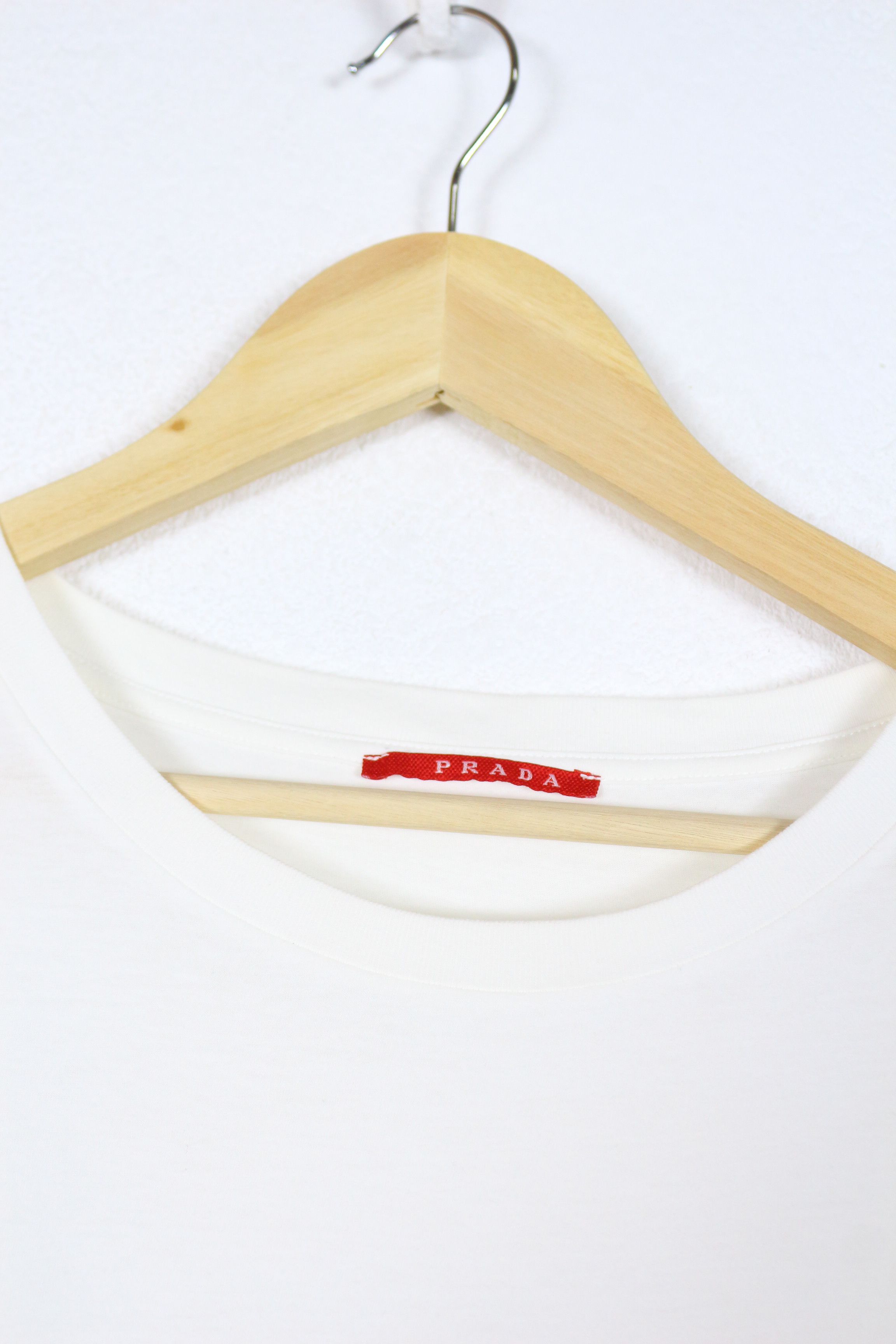 Prada Prada Logo Light White Tee T-shirt Slim Size US XS / EU 42 / 0 - 3 Thumbnail