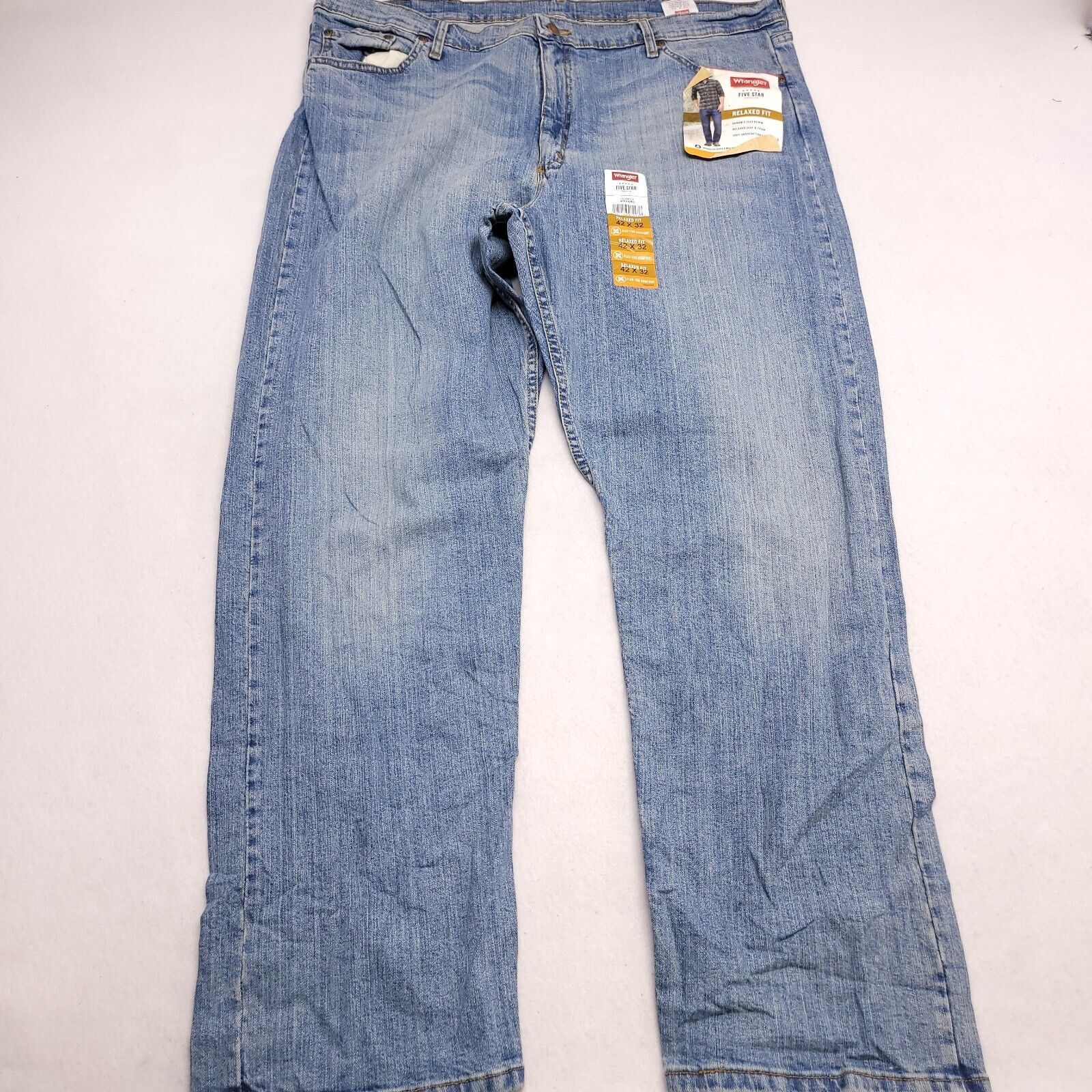 Wrangler Wrangler Casual Button Zip Denim Jeans Mens Size 42x32 Blue Size US 42 / EU 58 - 2 Thumbnail