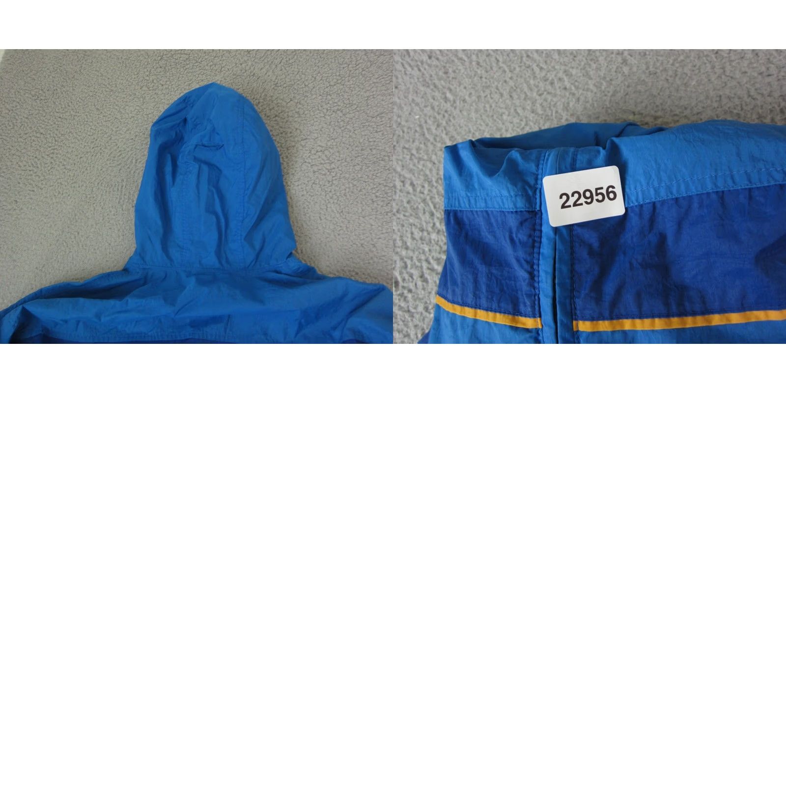 Vintage VINTAGE Columbia Jacket Mens Large Blue 1/4 Zip Windbreaker Nylon Softshell Logo Size US L / EU 52-54 / 3 - 10 Thumbnail