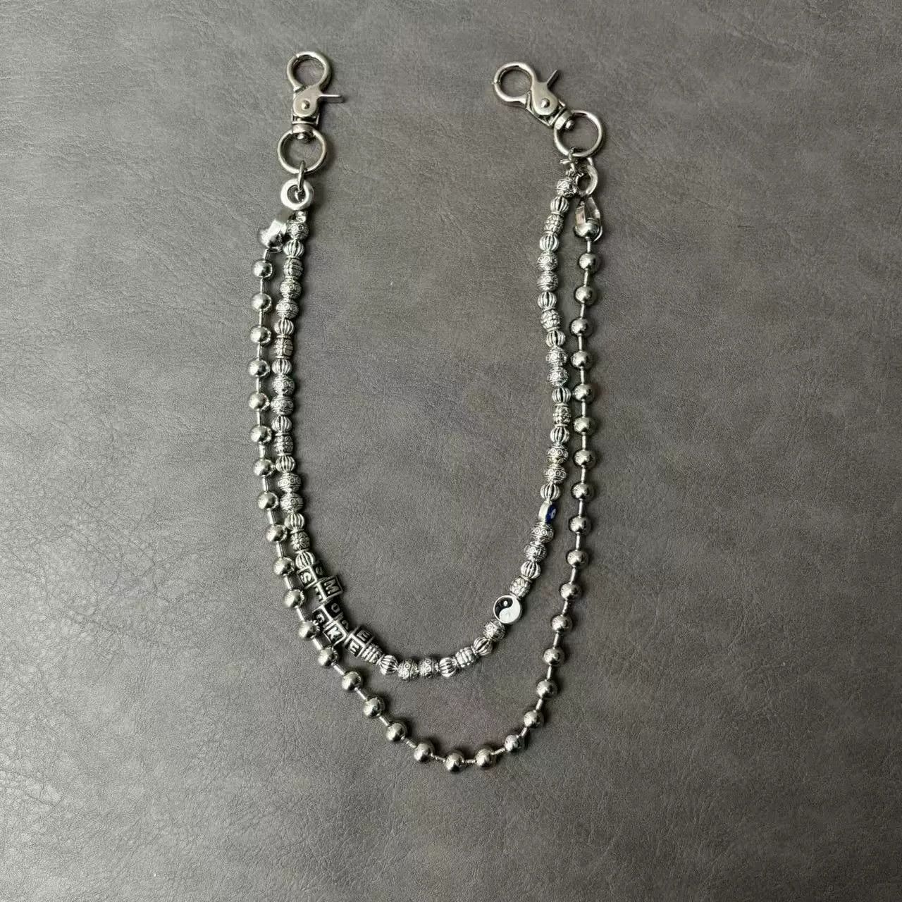 Vintage Retro hip-hop punk style jeans waist chain Size ONE SIZE - 1 Thumbnail