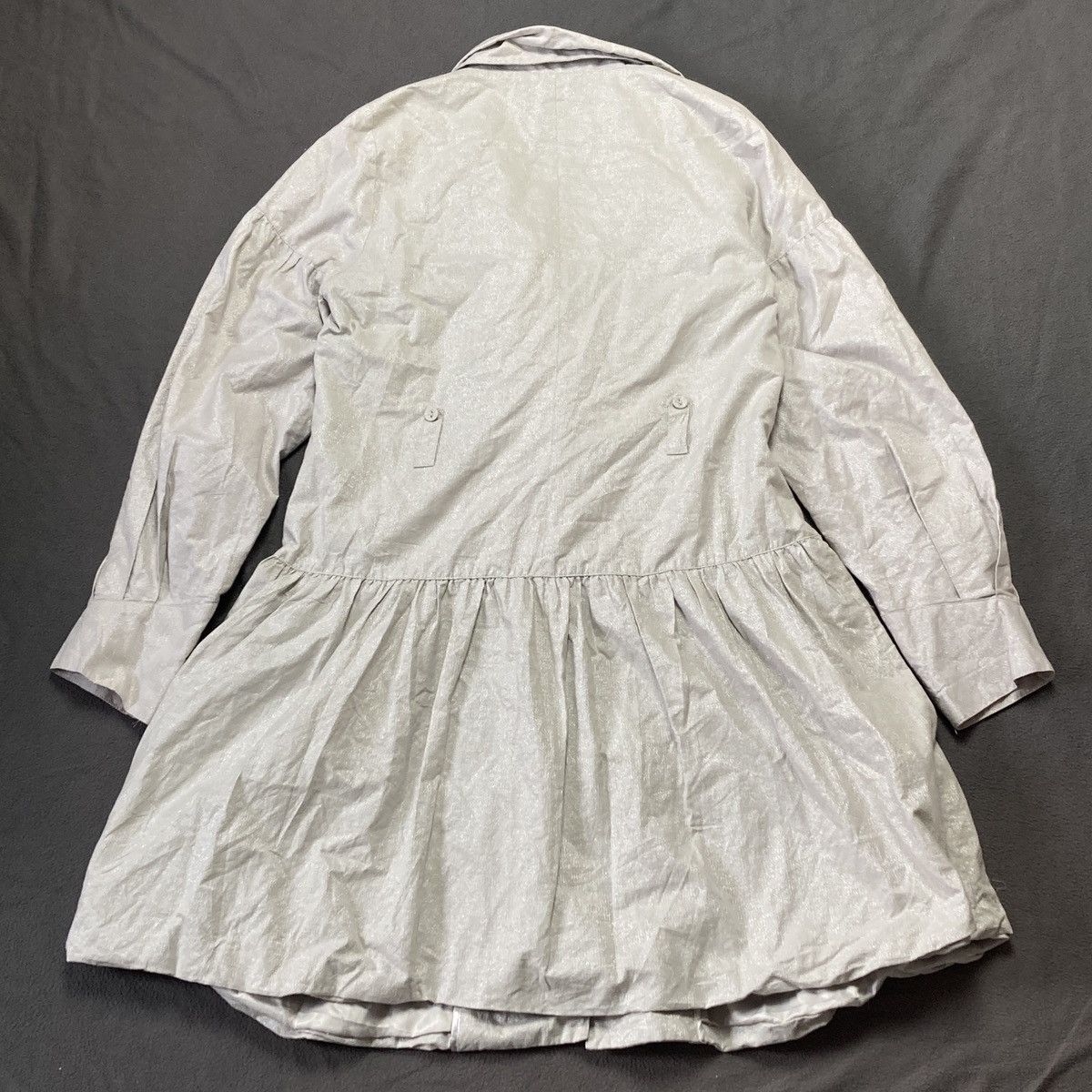 Japanese Brand × Vintage Avant garde dressy vintage coat Size L / US 10 / IT 46 - 3 Thumbnail