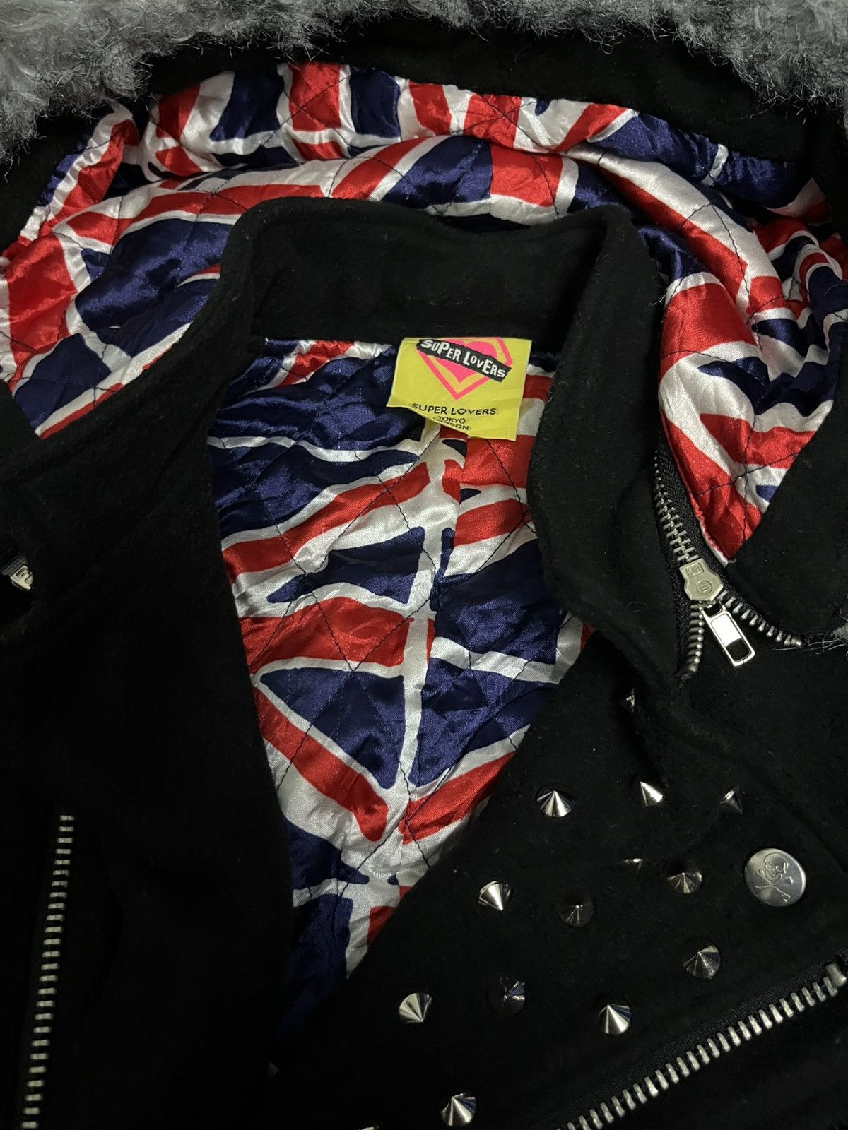 Japanese Brand Super Lovers Punk Jacket Furs Size US M / EU 48-50 / 2 - 2 Thumbnail