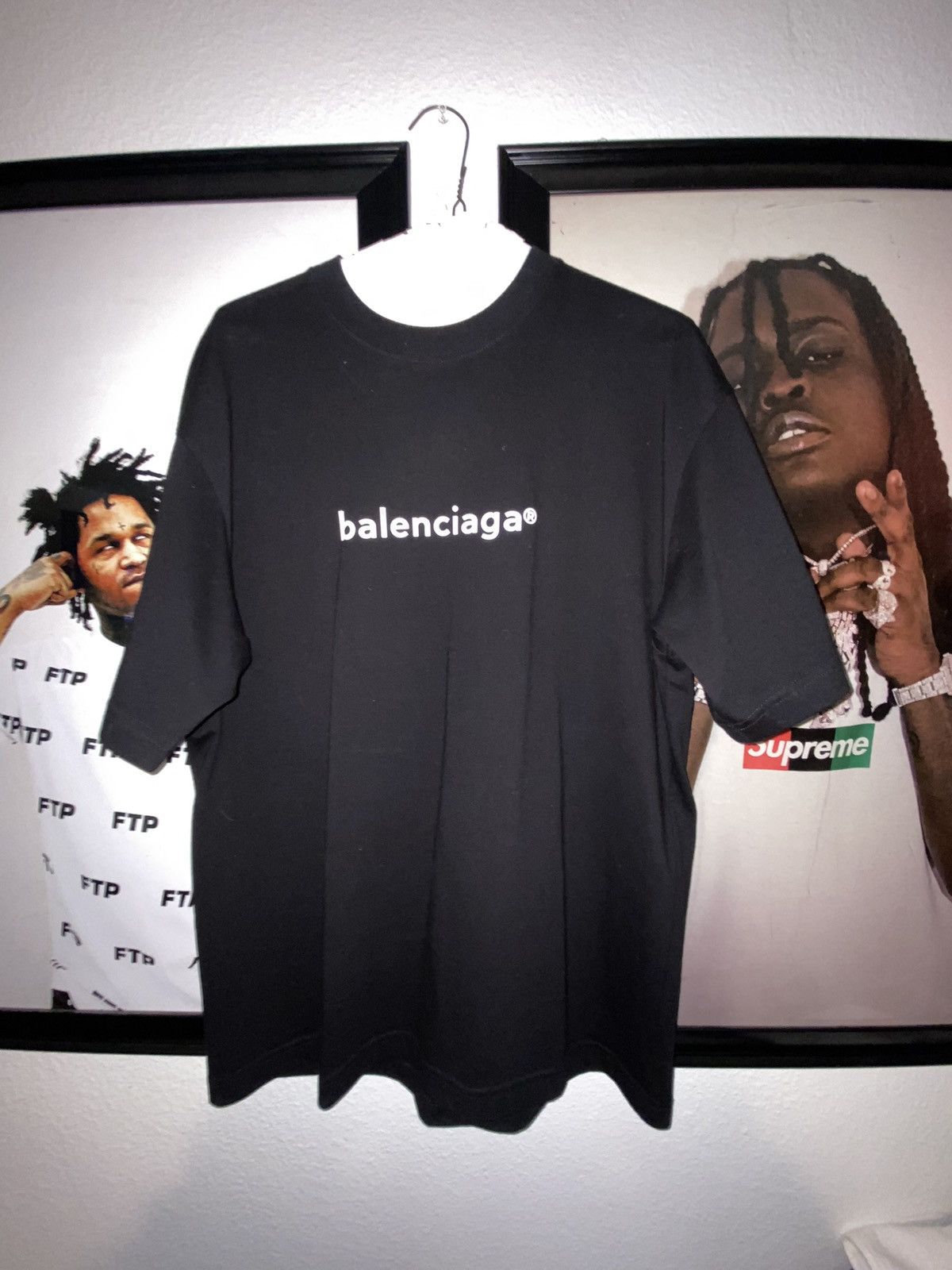 image of Balenciaga Copyright Tee in Black, Men's (Size Medium)