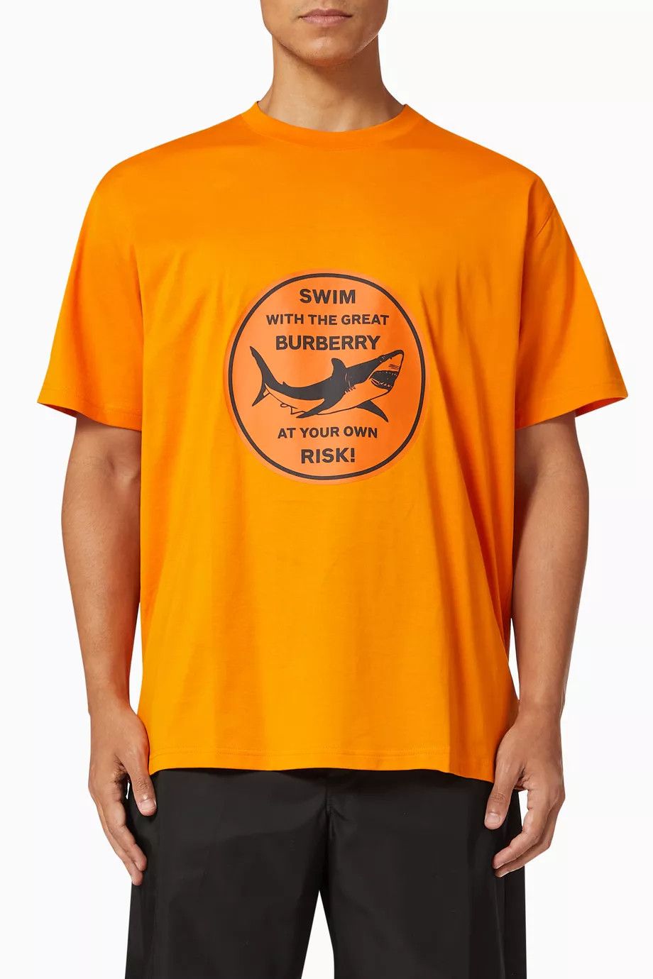 Burberry o1y0426 Crewneck T-Shirt in Orange Size US S / EU 44-46 / 1 - 1 Thumbnail