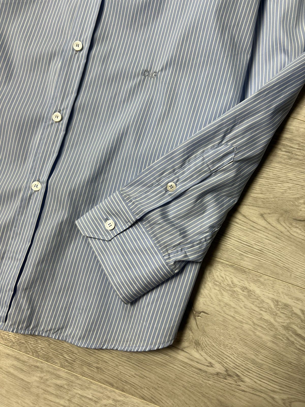 Dolce & Gabbana × Vintage Dolce & Gabbana George Striped Button Up Shirt D&G Logo Size US L / EU 52-54 / 3 - 8 Thumbnail