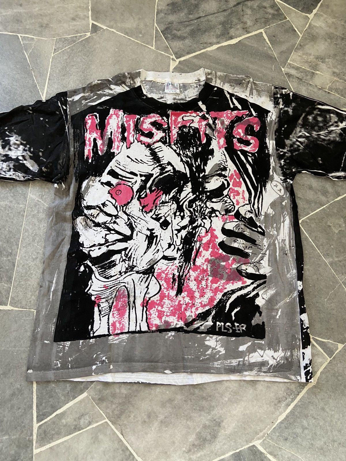 Band Tees × Misfits × Vintage Vintage Misfits T-Shirt Size US XL / EU 56 / 4 - 10 Thumbnail