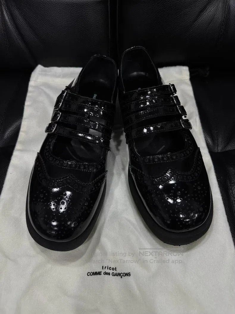 Comme des Garcons Comme Des Garcons Carved Floral Mary Jane Patent Leather S Size US 6.5 / IT 36.5 - 4 Thumbnail
