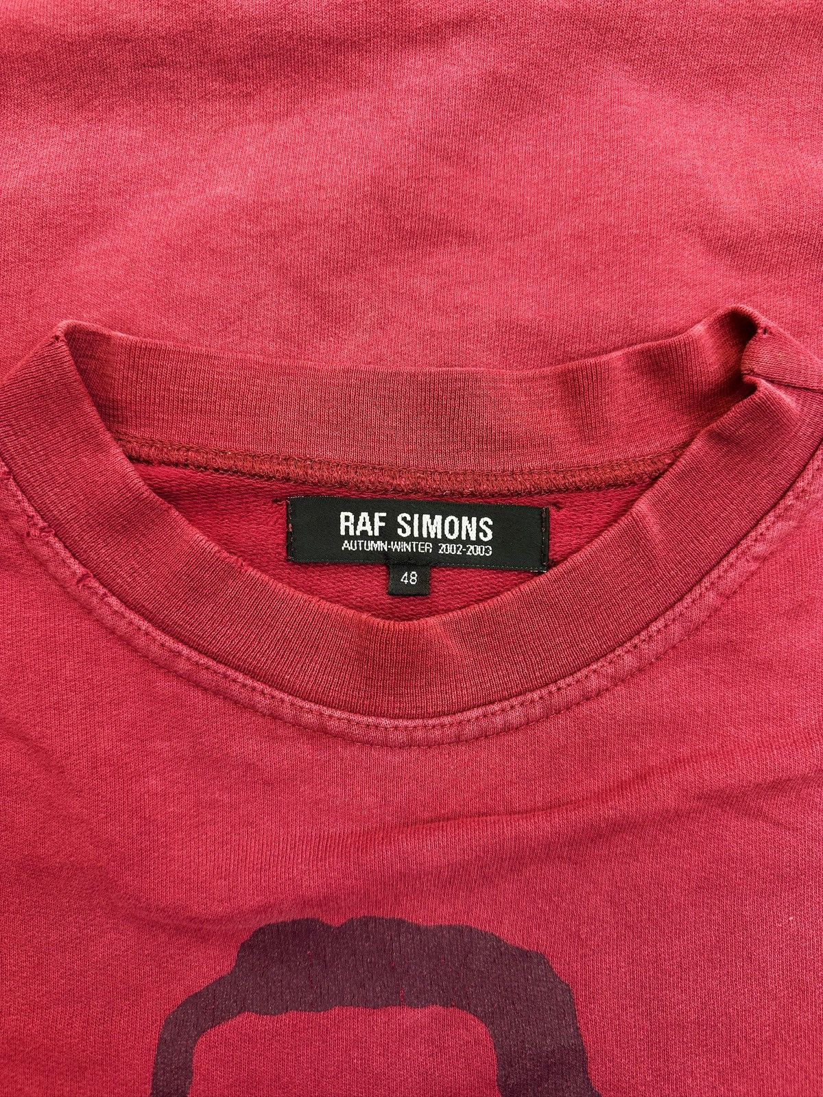 Raf Simons AW02 Raf Simons ‘Virginia Creeper’ Roots Front Graphic Red Crewneck Size US M / EU 48-50 / 2 - 4 Thumbnail